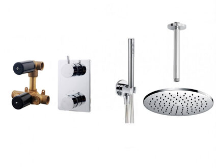 Wiesbaden Regendouche - Type 103 - Inbouw - Complete set - Rond - ø 30 cm