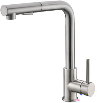 Wiesbaden Reno Twenty Keukenkraan met Uittrekbare Handdouche en Coldstart - Geborsteld RVS