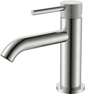 Wiesbaden Ribbd fonteinkraan 1/2" geborsteld staal PVD 29.5371