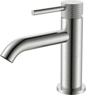 Wiesbaden Ribbd Fonteinkraan - Toiletkraan - Koudwaterkraan - 1/2 - Geborsteld Staal