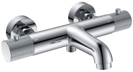 Wiesbaden Ribbd thermostatische badmengkraan hartafstand 15 cm chroom 29.5360