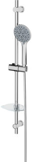 Wiesbaden Riko Luxe Glijstangset Chroom - Complete Douche-ervaring