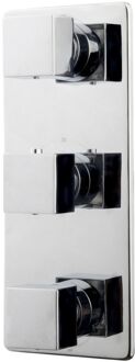 Wiesbaden Rombo afbouwdeel therm 3 weg, chroom