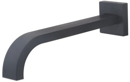 Wiesbaden Rombo baduitloop 26cm messing mat zwart