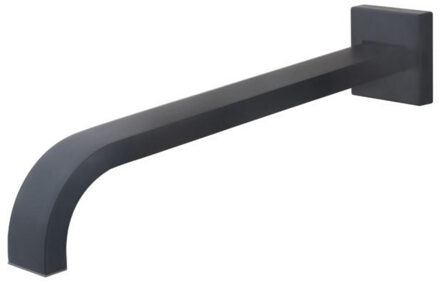 Wiesbaden Rombo baduitloop 31cm messing mat zwart