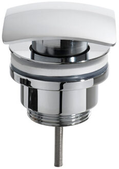 Wiesbaden Rombo Chroom Clickwaste Afvoerplug 5/4" Vierkant