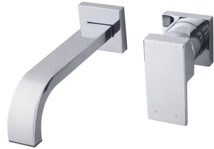 Wiesbaden Rombo éénhendel inbouw-wastafelmengkraan, chroom