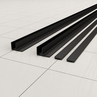 Wiesbaden Rubbers Set Boss & Wessing Skyline Zwart Wit Chroom