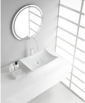 Wiesbaden Scala Waskom Rechthoekig - 56x37x10.5cm - Keramiek - Glans Wit