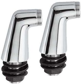 Wiesbaden Set chroom staande badrandkoppelingen 1/2x3/4