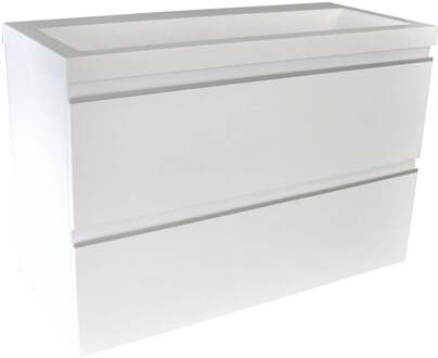 Wiesbaden Shall Onderkast - 80x36cm - Glans Wit