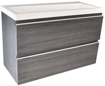 Wiesbaden Shall Onderkast - 80x36cm - Houtnerf Grijs