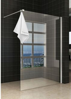 Wiesbaden Sita inloopdouche - 120x200cm - helder glas 8mm - Nano coating - met handdoekhouder - Chroom 20.3408