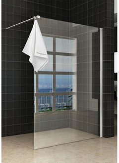 Wiesbaden Sita Inloopdouche Met Handdoekhouder 140x200 Cm Chroom/8 Mm Helder Glas Met Nano Coating