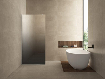 Wiesbaden Slim glasplaat spiegelrook- naar helder glas 1000x2000 8mm nano 20.3591