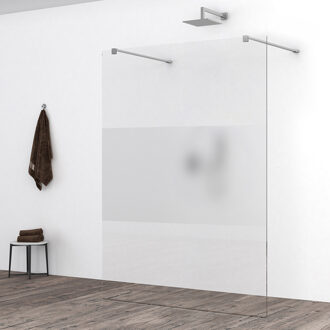 Wiesbaden Slim Inloopdouche 120x200 cm - Nano Helder/Melkglas