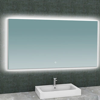 Wiesbaden Soul LED Badkamerspiegel - Dimbaar - Anticondens - 140x80cm Helder/Koud wit;Warm wit;Natuurlijk wit