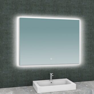 Wiesbaden Soul Spiegel met Led Verlichting en Verwarming - 100 x 80 cm.