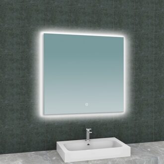 Wiesbaden Soul Spiegel met Led Verlichting en Verwarming - 80 x 80 cm.