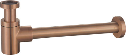 Wiesbaden Star Sifon - Laag - 5/4inch x 32mm - Geborsteld Brons Koper