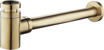 Wiesbaden Star Sifon - Laag - 5/4inch x 32mm - Geborsteld Messing