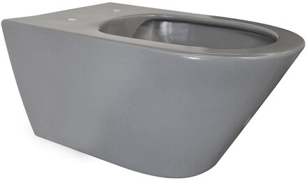 Wiesbaden Stereo Wandcloset Rimless - Mat Grijs