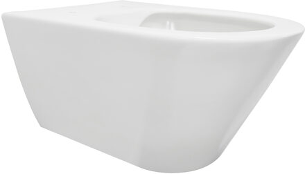 Wiesbaden Stereo Wandcloset Rimless - Mat wit