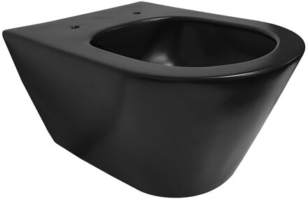 Wiesbaden Stereo Wandcloset Rimless - Mat Zwart