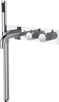 Wiesbaden Style Badthermostaat - Muur Inbouw - Chroom