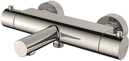 Wiesbaden Style Thermostatische Badmengkraan Cooltouch - Geborsteld Staal