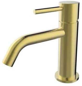 Wiesbaden Style wastafelmengkraan, geborsteld messing