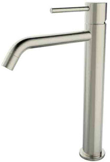 Wiesbaden Style XL Wastafelkraan - Verhoogd - Geborsteld Staal