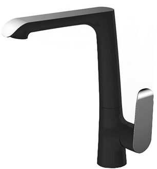 Wiesbaden Tarma Keukenkraan - Eenhendel - Zwart Chroom