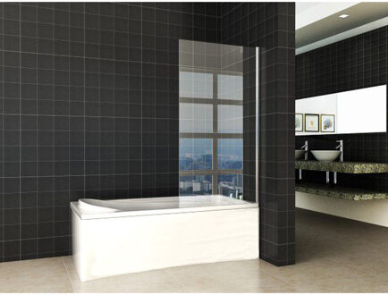 Wiesbaden Tela Badwand Vast - 800x1500x6mm - NANO - Helder Glas/Chroom