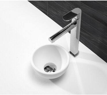 Wiesbaden Tessa Waskom Rond - 20x11cm - Solid Surface - Mat Wit