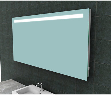 Wiesbaden Tigris LED Spiegel - Rechthoek met LED en Stopcontact - 160x80cm Helder/Koud wit