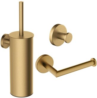 Wiesbaden Toilet Accessoires Set Wiesbaden Alonzo Geborsteld Messing