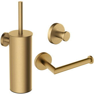 Wiesbaden Toilet Accessoires Set Wiesbaden Alonzo Geborsteld Messing