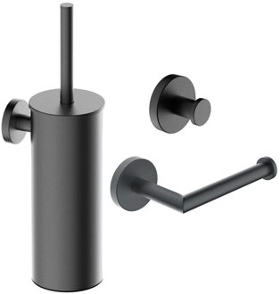 Wiesbaden Toilet Accessoires Set Wiesbaden Alonzo Gunmetal