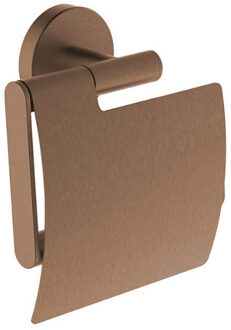 Wiesbaden Toiletrolhouder Wiesbaden Alonzo Met Klep Geborsteld Brons Koper