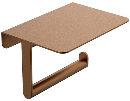 Wiesbaden Toiletrolhouder Wiesbaden Alonzo Met Planchet Geborsteld Brons Koper