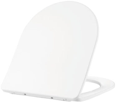 Wiesbaden Toiletzitting Wiesbaden Nibiru Softclose en Quickrelease Mat Wit