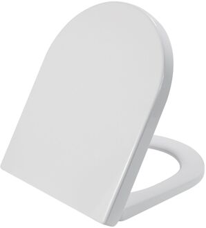 Wiesbaden Toiletzitting Wiesbaden Vesta Soft Close tbv Wandcloset 52 cm Mat Wit