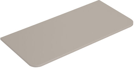 Wiesbaden Topblad Wiesbaden Sulora 120x48 cm Afgeronde Hoeken Mat Beige