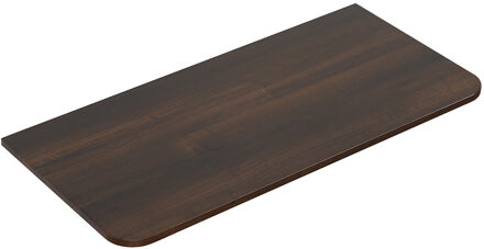 Wiesbaden Topblad Wiesbaden Sulora 120x48 cm Afgeronde Hoeken Walnoot