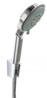 Wiesbaden Triton Handdoucheset 10 cm. - Chroom Compleet + Slang/Ophang.