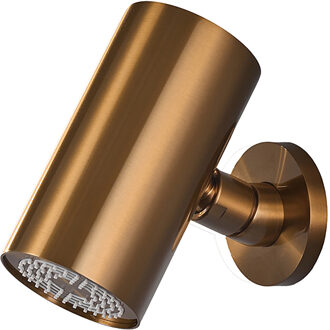 Wiesbaden UniMatch Beam Hoofddouche - 1 Stand met Muurbevestiging - Rond - Geborsteld Brons Koper PVD