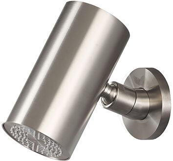 Wiesbaden UniMatch Beam Hoofddouche - 1 Stand met Muurbevestiging - Rond - Geborsteld Staal PVD