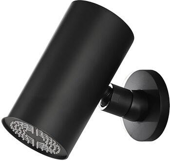 Wiesbaden UniMatch Beam Hoofddouche - 1 Stand met Muurbevestiging - Rond - Mat Zwart