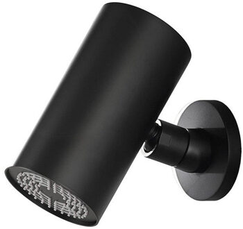 Wiesbaden UniMatch Beam hoofddouche rond 1 stand met muurbevestiging mat zwart 29.7821 Zwart mat